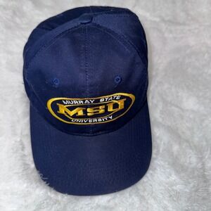 Vintage Murray State University MSD Hat Cap Navy Blue Adult Baseball